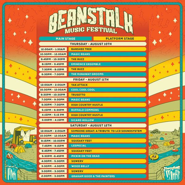 Beanstalk Music Festival 2021 Schedule